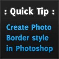 Quick-Tip: Create Photo Border style in Photoshop
