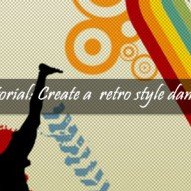 Create a retro style dance flyer