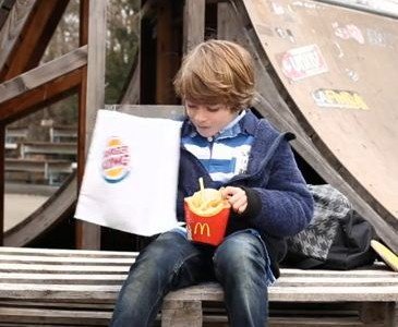 Stress Buster Video : McDonalds Ad beat Down BurgerKing by a Kid
