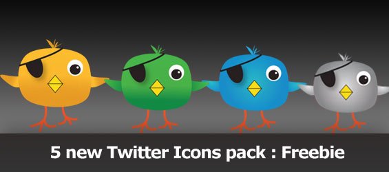5 new Twitter Icons pack