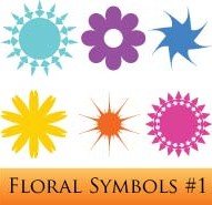 Freebie: Illustrator Floral Symbols #1