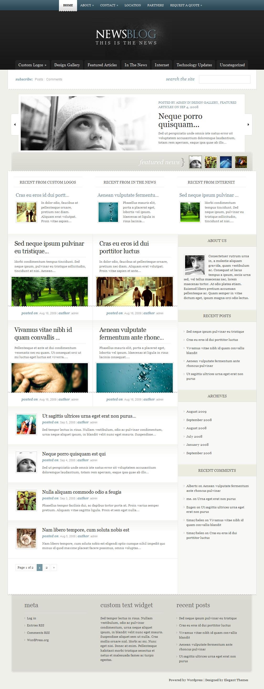 eNews Wordpress Theme eNews Wordpress Theme