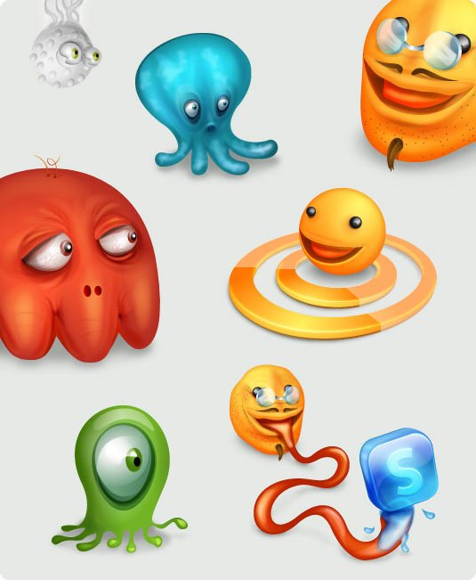 pacman Crazy icons for Smashing Magazine