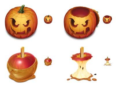 Pumkin or apple - both scary