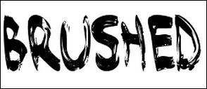 brused brused font from Da font