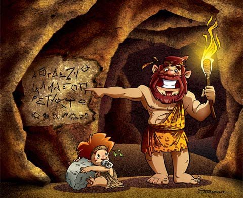 Cave man illustration Cave man illustration from behance.net