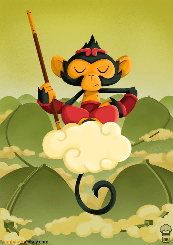 Monkey-Charecter-illustration
