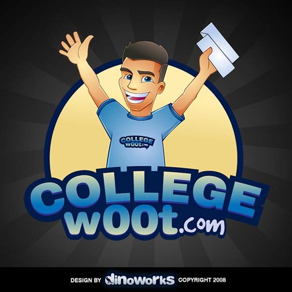 College woot mascot Design by Dinoworks