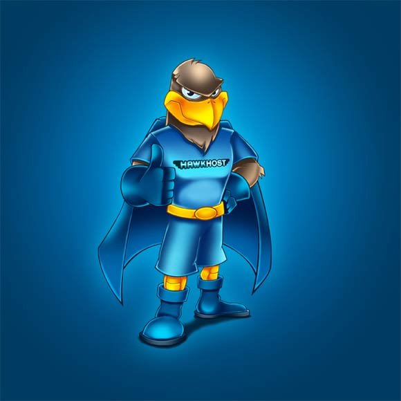 Super eagle mascot of eagle has powers