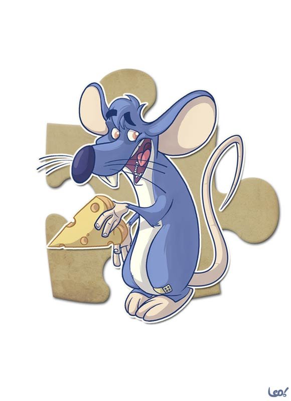 rat illustrations rat with cheese from behance.net