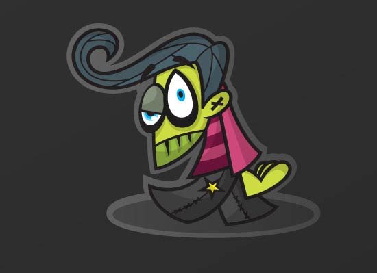 dark mascot1 dark mascot retro style !!