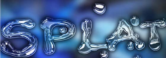 Liquid-type text effect Liquid-type text effect