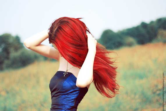 Attractive Red Hair Model Photography