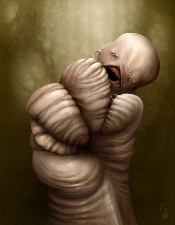 Creative and Scary Illustration by ANTON SEMENOV